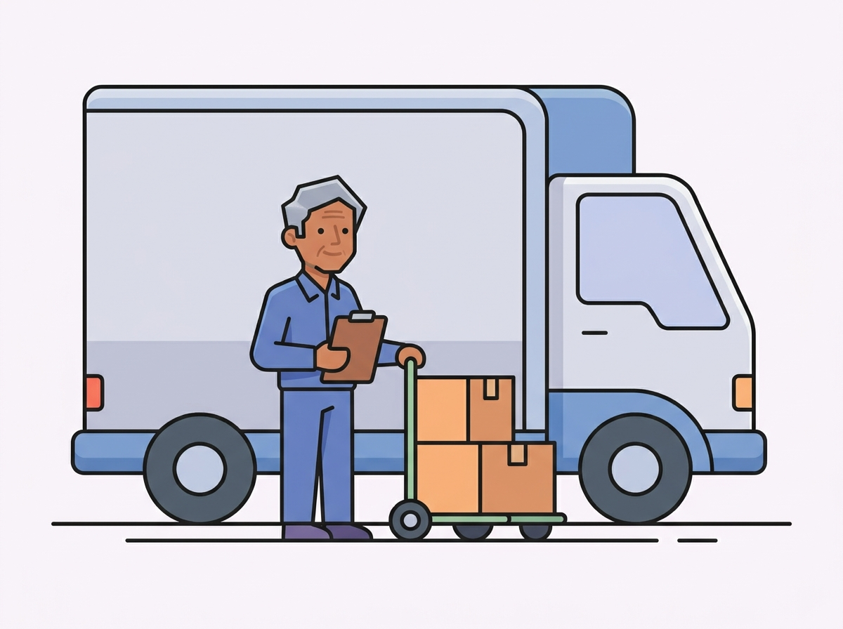Illustration of a professional mover